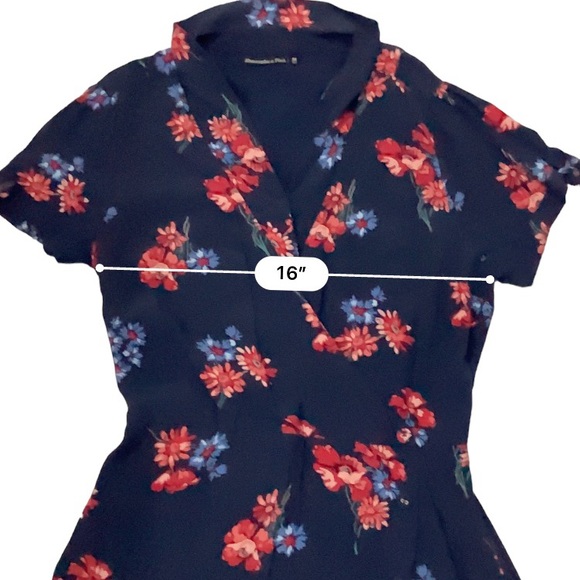 abercrombie & Fitch Floral Print Dress Sz Youth M - Picture 14 of 16